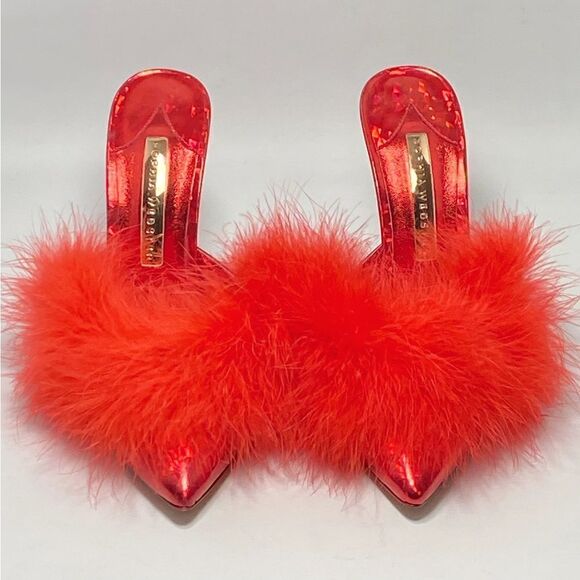 Sophia Webster Delicia Marabou Mules size 38 - Picture 4 of 12